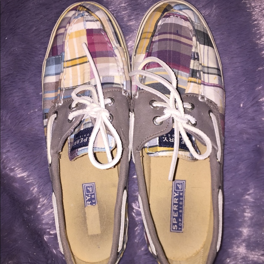 Plaid Sperry Shoes